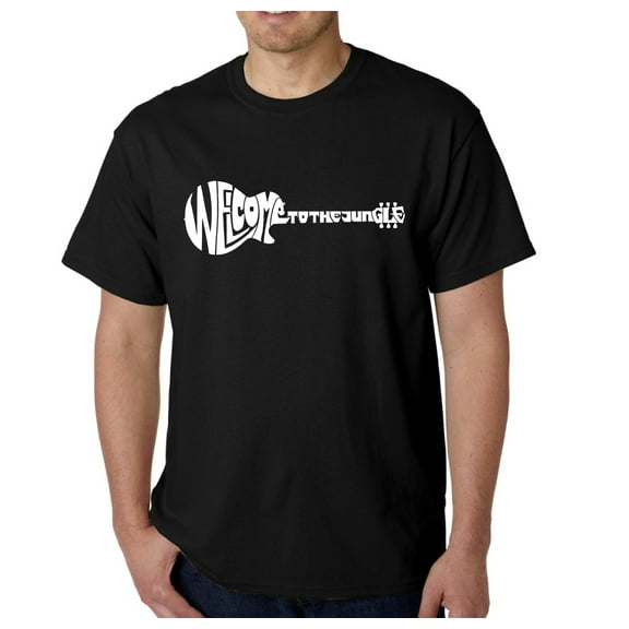 LA Pop Art Men's Word Art T-Shirt - Welcome to the Jungle