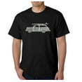 thumbnail image 1 of LA Pop Art Men's Word Art T-Shirt - Woody - Classic Surf Songs, 1 of 2