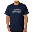 thumbnail image 1 of LA Pop Art Men's Word Art T-Shirt - Woody - Classic Surf Songs, 1 of 2