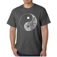 thumbnail image 1 of LA Pop Art Men's Word Art T-Shirt - YIN YANG, 1 of 2