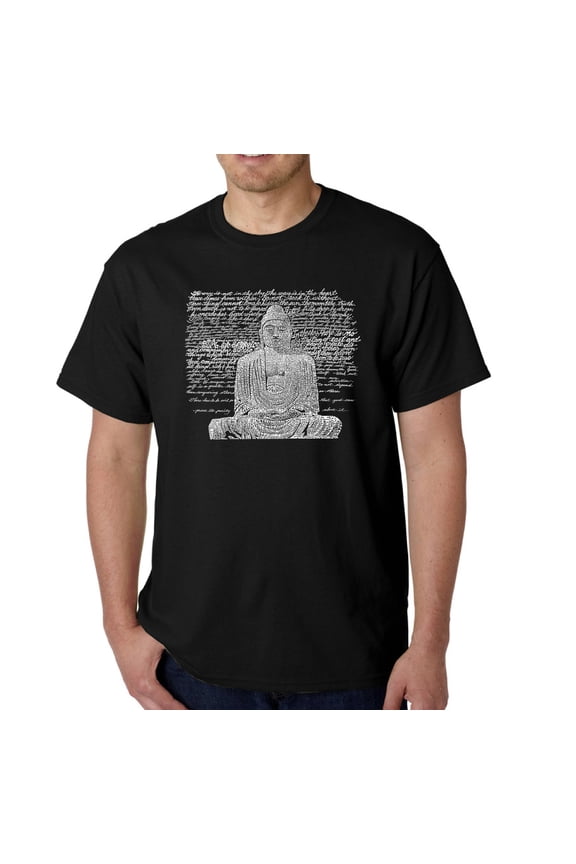 Men's Word Art T-Shirt - Zen Buddha