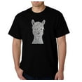 thumbnail image 1 of LA Pop Art Men's Word Art T-shirt - Alpaca, 1 of 2