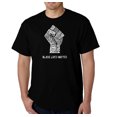 thumbnail image 1 of LA Pop Art Men's Word Art T-shirt - Black Lives Matter, 1 of 2