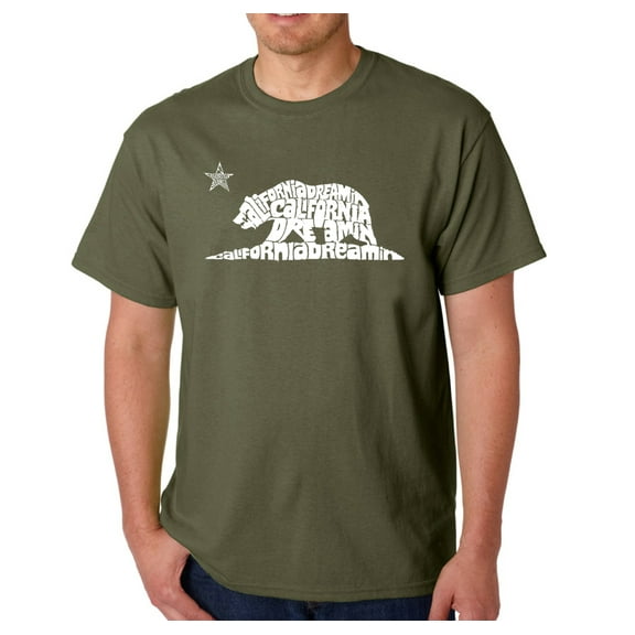 LA Pop Art Men's Word Art T-shirt - California Dreamin
