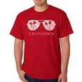 thumbnail image 1 of LA Pop Art Men's Word Art T-shirt - California Shades, 1 of 2