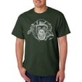 thumbnail image 1 of LA Pop Art Men's Word Art T-shirt - Chimpanzee, 1 of 2
