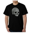 thumbnail image 1 of LA Pop Art Men's Word Art T-shirt - Dead Inside Skull, 1 of 2