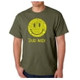 thumbnail image 1 of LA Pop Art Men's Word Art T-shirt - Dead Inside Smile, 1 of 2