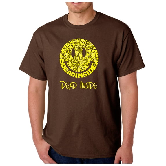LA Pop Art Men's Word Art T-shirt - Dead Inside Smile