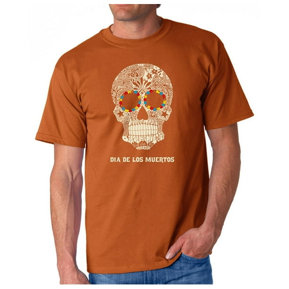 LA Pop Art Men's Word Art T-shirt - Dia De Los Muertos