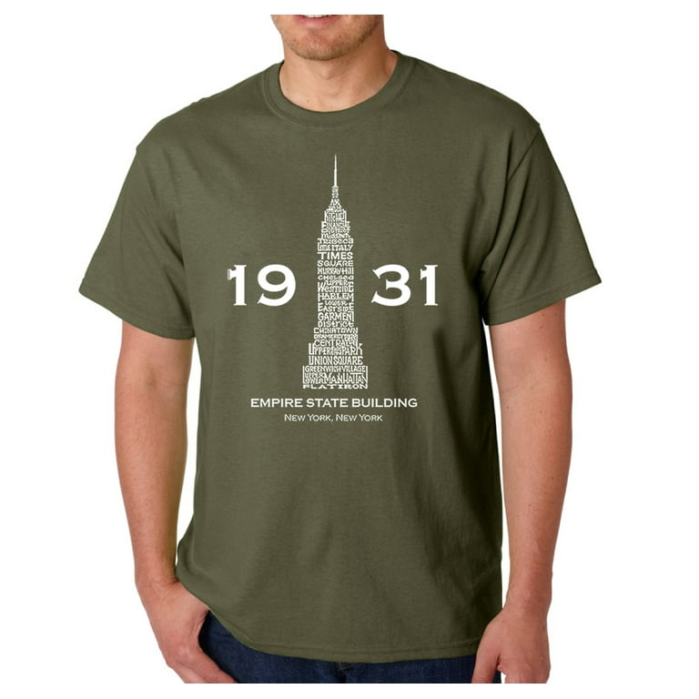 LA Pop Art Men's Word Art T-shirt - Empire State Building