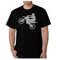thumbnail image 1 of LA Pop Art Men's Word Art T-shirt - Freestyle Motocross - FMX, 1 of 2