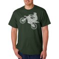 thumbnail image 1 of LA Pop Art Men's Word Art T-shirt - Freestyle Motocross - FMX, 1 of 2
