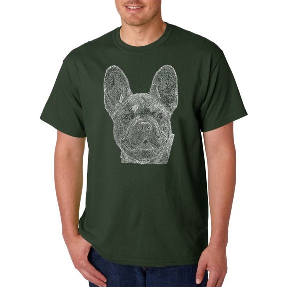 LA Pop Art Men's Word Art T-shirt - French Bulldog