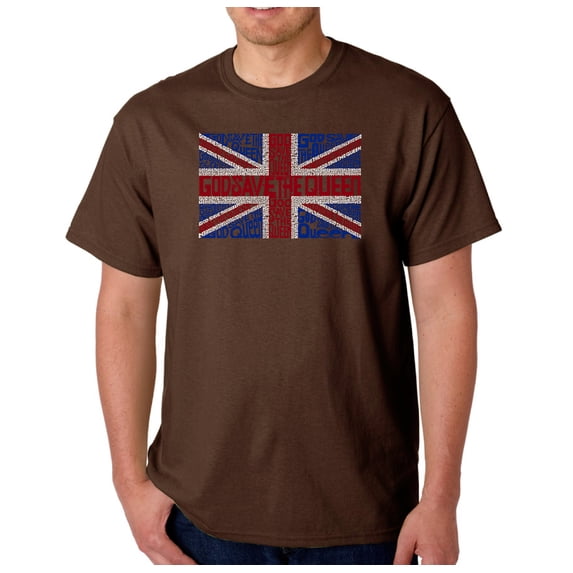 LA Pop Art Men's Word Art T-shirt - God Save The Queen