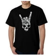 thumbnail image 1 of LA Pop Art Men's Word Art T-shirt - Heavy Metal Genres, 1 of 2