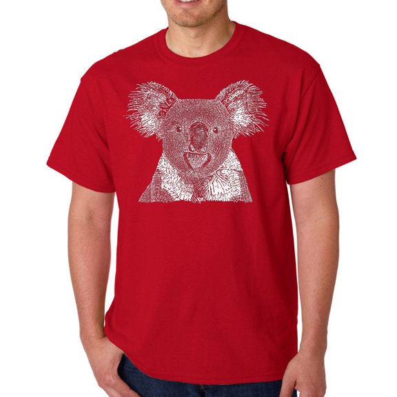 LA Pop Art Men's Word Art T-shirt - Koala