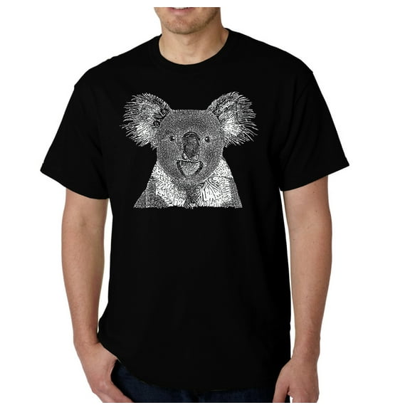 LA Pop Art Men's Word Art T-shirt - Koala