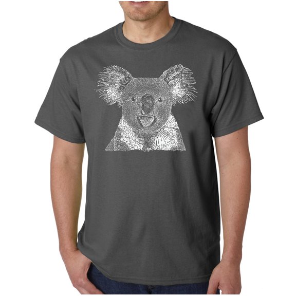 LA Pop Art Men's Word Art T-shirt - Koala