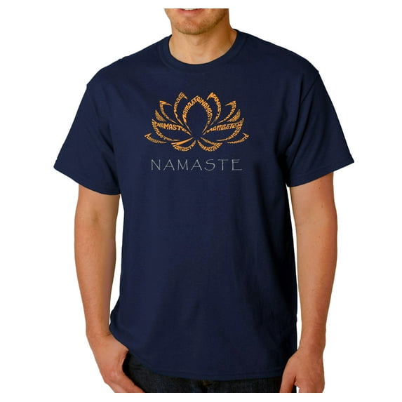 LA Pop Art Men's Word Art T-shirt - Namaste