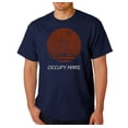 thumbnail image 1 of LA Pop Art Men's Word Art T-shirt - Occupy Mars, 1 of 2