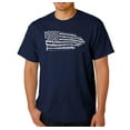 thumbnail image 1 of LA Pop Art Men's Word Art T-shirt - Pledge of Allegiance Flag, 1 of 2