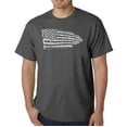 thumbnail image 1 of LA Pop Art Men's Word Art T-shirt - Pledge of Allegiance Flag, 1 of 2