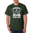 thumbnail image 1 of LA Pop Art Men's Word Art T-shirt - Pug Life, 1 of 2