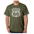 thumbnail image 1 of LA Pop Art Men's Word Art T-shirt - Route 66 - Life is a Highway, 1 of 2