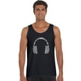 thumbnail image 1 of LA Pop Art Men's Word Art Tank Top - 63 DIFFERENT GENRES OF MUSIC, 1 of 2