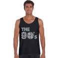 thumbnail image 1 of LA Pop Art Men's Word Art Tank Top - 90S, 1 of 2