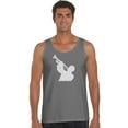 thumbnail image 1 of LA Pop Art Men's Word Art Tank Top - ALL TIME JAZZ SONGS, 1 of 2
