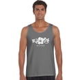 thumbnail image 1 of LA Pop Art Men's Word Art Tank Top - ALOHA, 1 of 2