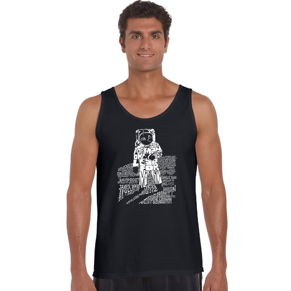 LA Pop Art Men's Word Art Tank Top - ASTRONAUT
