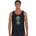thumbnail image 1 of LA Pop Art Men's Word Art Tank Top - Alien, 1 of 2