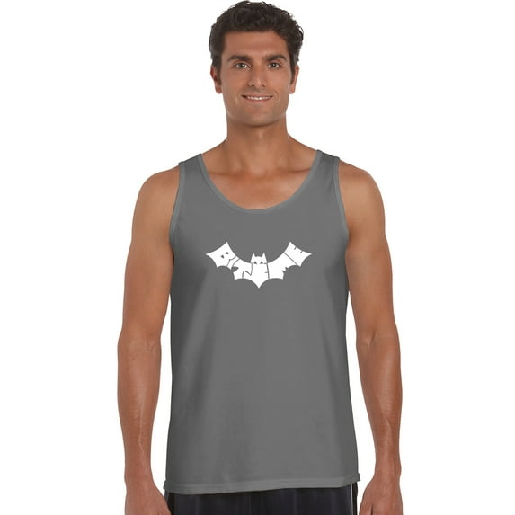 LA Pop Art Men's Word Art Tank Top - BAT - BITE ME