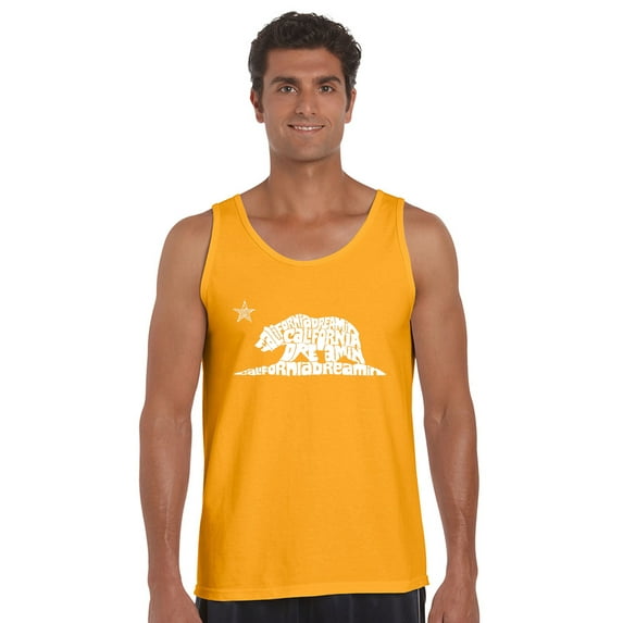 LA Pop Art Men's Word Art Tank Top - California Dreamin