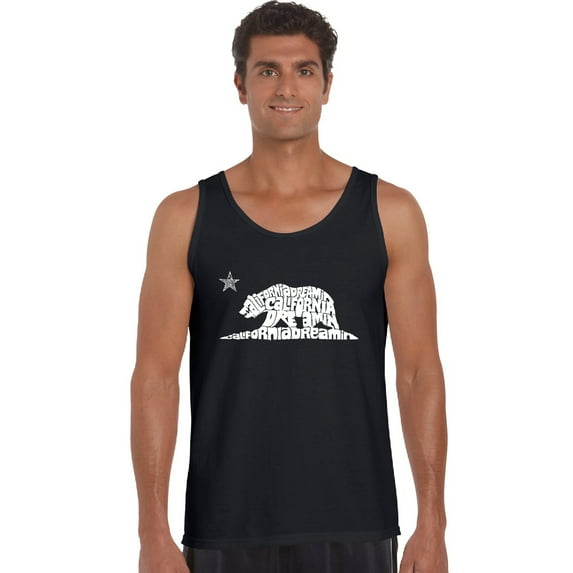 LA Pop Art Men's Word Art Tank Top - California Dreamin