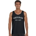 thumbnail image 1 of LA Pop Art Men's Word Art Tank Top - Chicago 1837, 1 of 2
