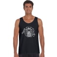 thumbnail image 1 of LA Pop Art Men's Word Art Tank Top - Chimpanzee, 1 of 2