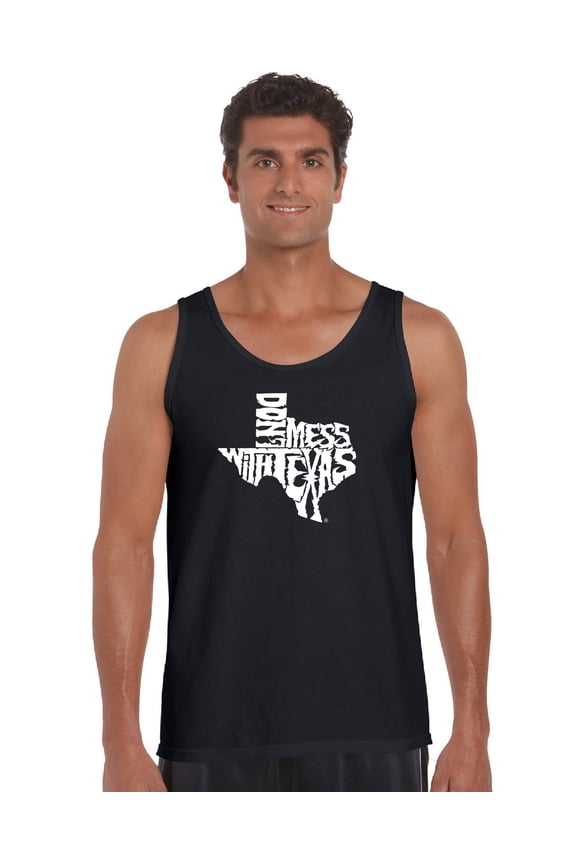 Men's Word Art Tank Top - DONT MESS WITH TEXAS