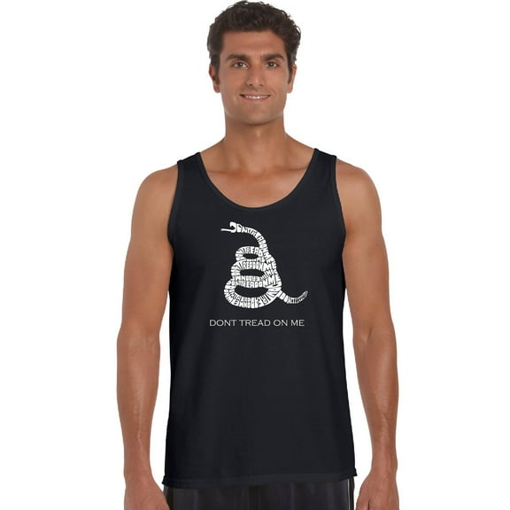 LA Pop Art Men's Word Art Tank Top - DONT TREAD ON ME