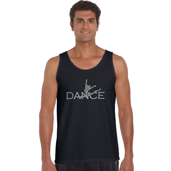 LA Pop Art Men's Word Art Tank Top - Dancer