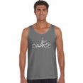 thumbnail image 1 of LA Pop Art Men's Word Art Tank Top - Dancer, 1 of 2