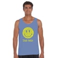 thumbnail image 1 of LA Pop Art Men's Word Art Tank Top - Dead Inside Smile, 1 of 2