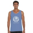 thumbnail image 1 of LA Pop Art Men's Word Art Tank Top - Disco Ball, 1 of 2