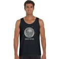 thumbnail image 1 of LA Pop Art Men's Word Art Tank Top - Disco Ball, 1 of 2