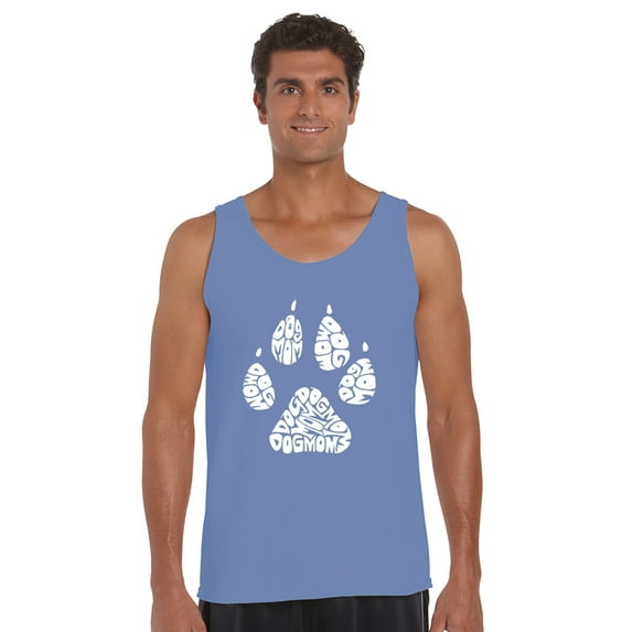 LA Pop Art Men's Word Art Tank Top - Dog Mom