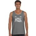 thumbnail image 1 of LA Pop Art Men's Word Art Tank Top - Drums, 1 of 2