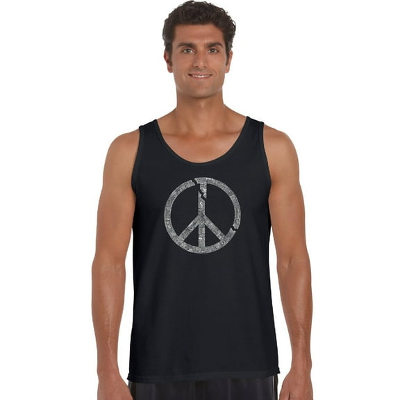 LA Pop Art Men's Word Art Tank Top - EVERY MAJOR WORLD CONFLICT SINCE 1770